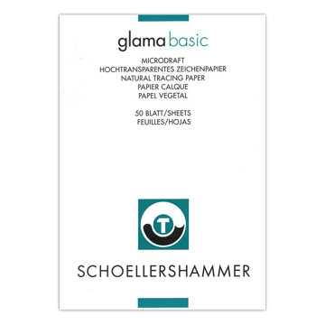 transparantpapier blok Schoellershammer Glama A3 62gr 50vel