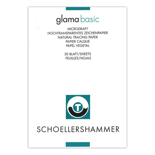 transparantpapier blok Schoellershammer Glama A4 92gr 50vel