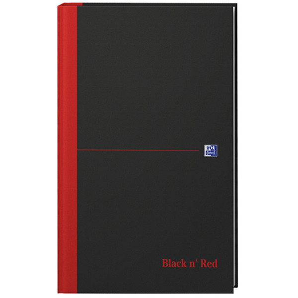 notitieboek Oxford Black n' Red      A4 ruit 5mm 96vel 90gr