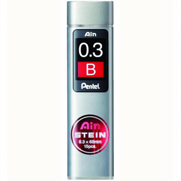 potloodstift Pentel Ain Stein 0.3mm  B        15stuks