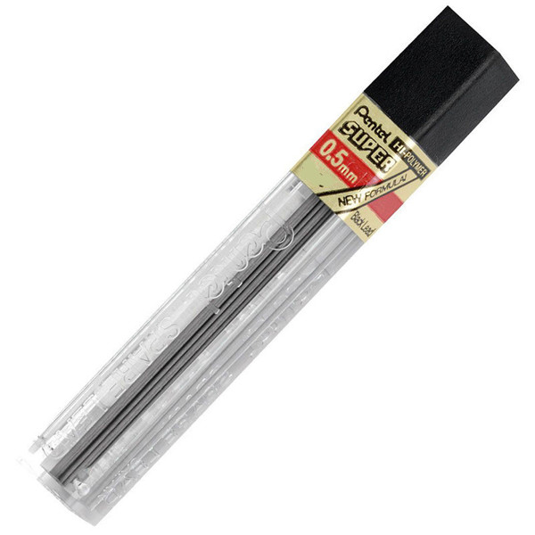 potloodstift Pentel Super Hi-Polymer 0.5mm 3H 12stuks