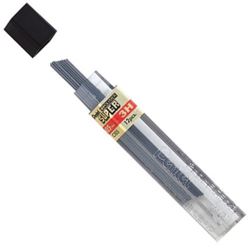 potloodstift Pentel Super Hi-Polymer 0.5mm 3H 12stuks