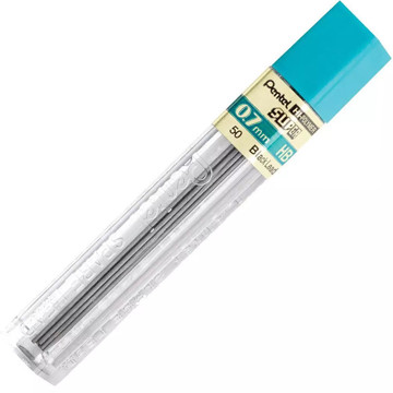 Afbeeldingen van potloodstift Pentel Super Hi-Polymer 0.7mm 2H 12stuks