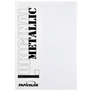 Papicolor Original Metallic A4 120g 6vel parelwit