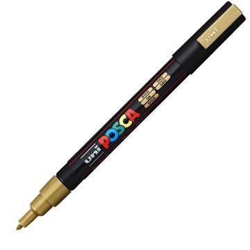 verfstift Posca PC-3M   F 1.3mm goud