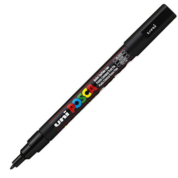 verfstift Posca PC-3M   F 1.3mm zwart