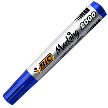 viltstift Bic 2000 rond blauw 1.7mm permanent