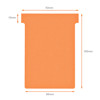 planbord Nobo  t-kaart Val-rex 77mm / size 3 oranje