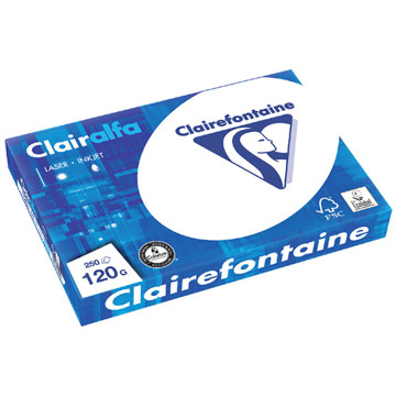 kopieerpapier Clairefontaine ClairAlfa A4 120gr 250vel wit