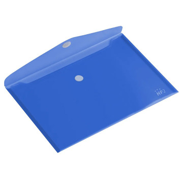 enveloptas HF2 liggend 240x330mm A4 transparant blauw