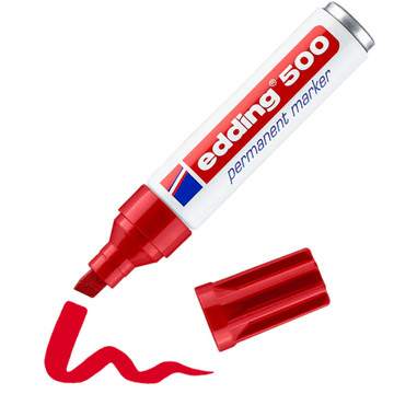 edding  500 viltstift permanent 2-7mm rood