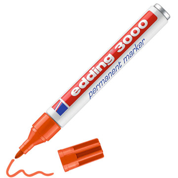 edding 3000 viltstift permanent 1.5-3mm oranje