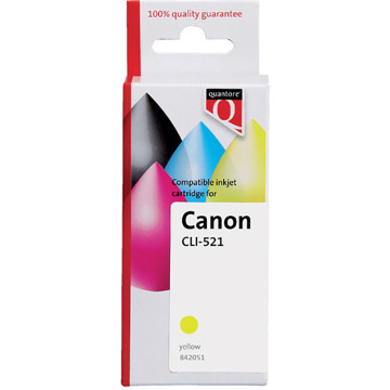 inktcartridge Quantore Canon CLI-521 yellow + chip