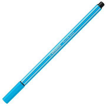 viltstift Stabilo pen 68-031 1.0mm neon blauw