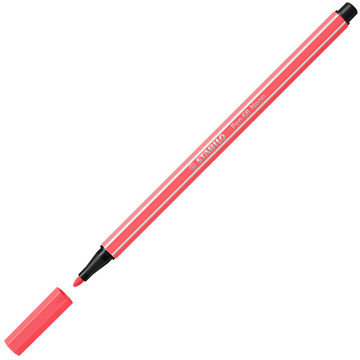 viltstift Stabilo pen 68-040 1.0mm neon rood