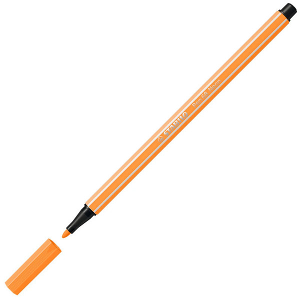 viltstift Stabilo pen 68-054 1.0mm neon oranje