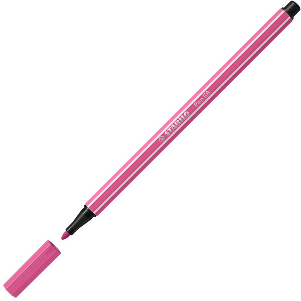 viltstift Stabilo pen 68-17 1.0mm heliotrope donkerroze