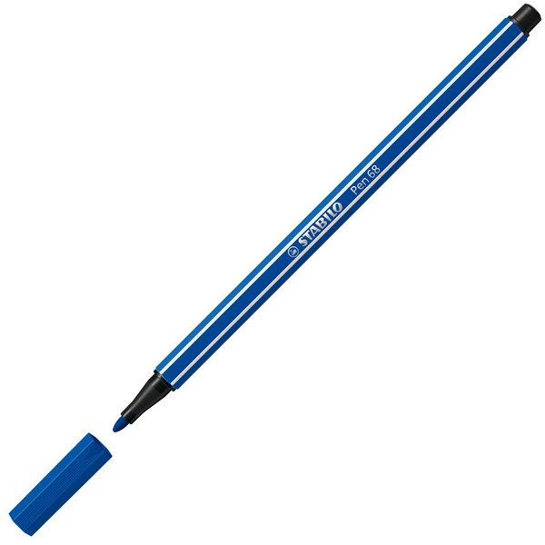 viltstift Stabilo pen 68-32 1.0mm ultramarijn blauw