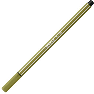 viltstift Stabilo pen 68-37 1.0mm modder groen