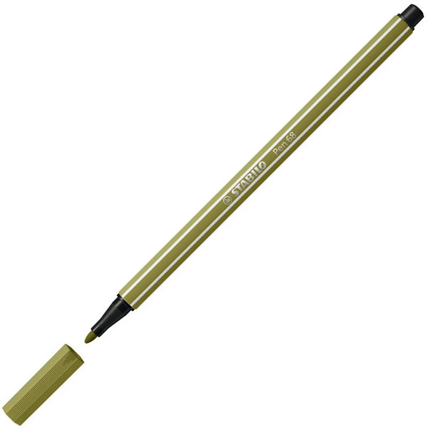 viltstift Stabilo pen 68-37 1.0mm modder groen