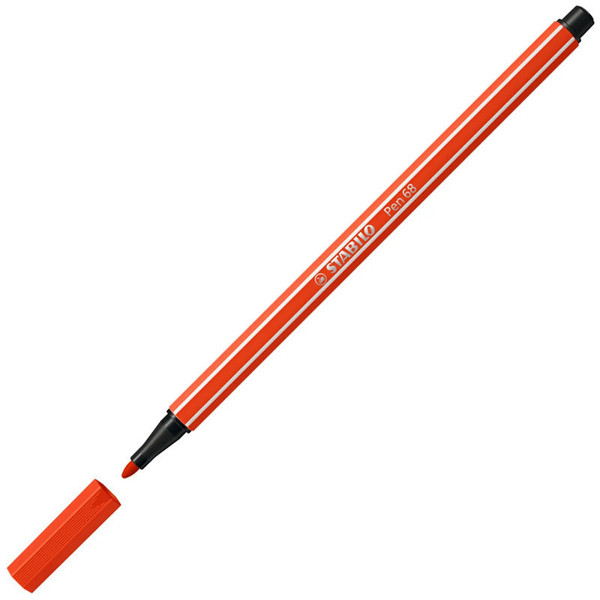 viltstift Stabilo pen 68-40 1.0mm karmijnrood