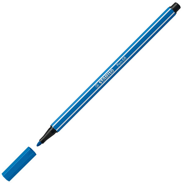 viltstift Stabilo pen 68-41 1.0mm donkerblauw