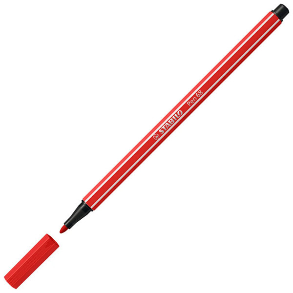 viltstift Stabilo pen 68-48 1.0mm lichtrood