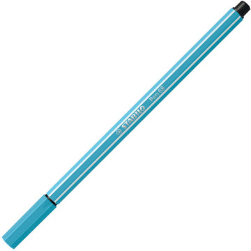 viltstift Stabilo pen 68-57 1.0mm azuur blauw