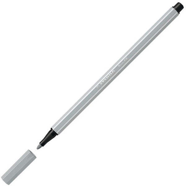 viltstift Stabilo pen 68-94 1.0mm lichtgrijs