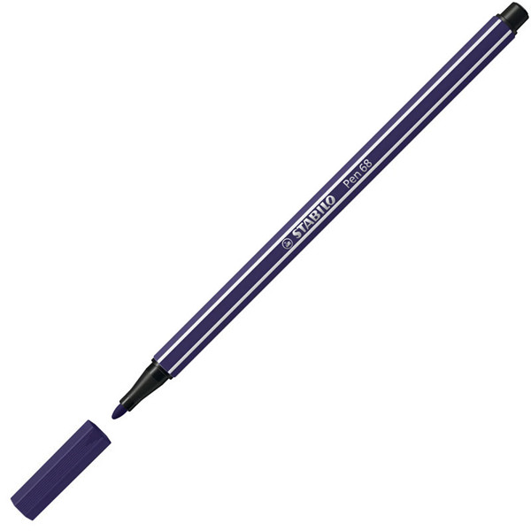 viltstift Stabilo pen 68-22 1.0mm pruissisch blauw