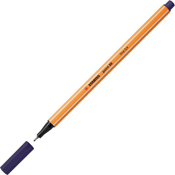 fineliner Stabilo point 88-22 pruissisch blauw