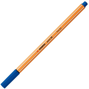 fineliner Stabilo point 88-41 donker blauw