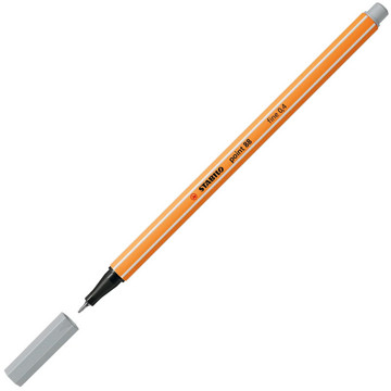 fineliner Stabilo point 88-94 lichtgrijs