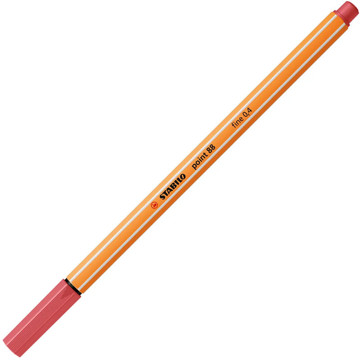 fineliner Stabilo point 88-47 roestig rood