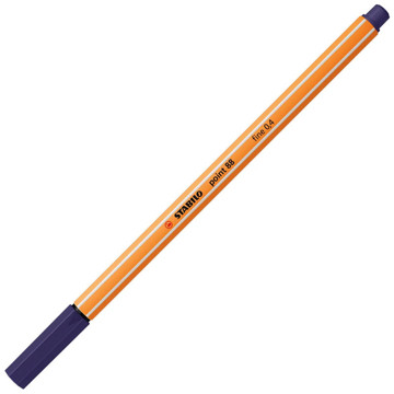 fineliner Stabilo point 88-22 pruissisch blauw