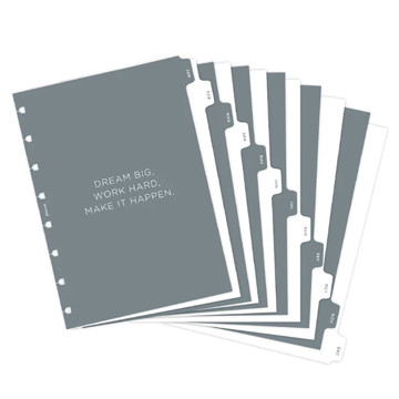 Filofax Notebook A5  index 12-tabs maand