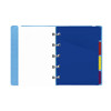 Filofax Notebook Pocket  index 4-tabs bright coloured