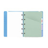 Filofax Notebook Pocket  index 4-tabs pastel coloured