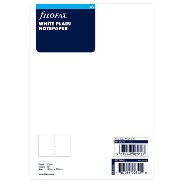 Filofax A5 blanco wit