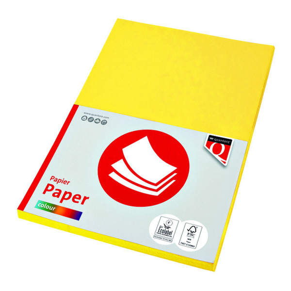 kopieerpapier Quantore Colour A4 160gr 50vel geel