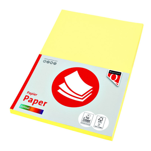 kopieerpapier Quantore Colour A4 160gr 50vel kanariegeel