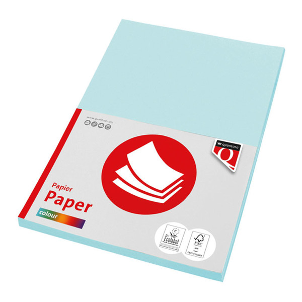 kopieerpapier Quantore Colour A4 160gr 50vel lichtblauw