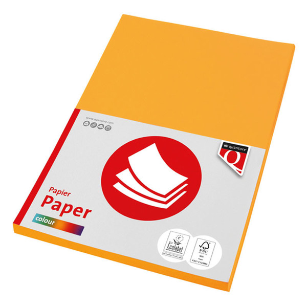 kopieerpapier Quantore Colour A4 120gr 100vel diepgeel