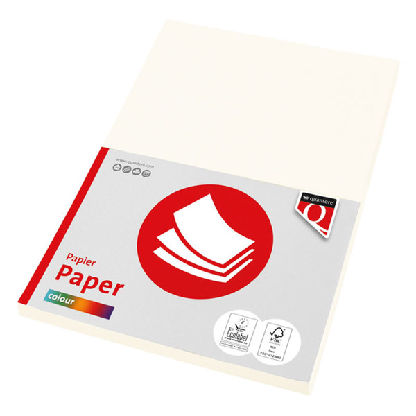 kopieerpapier Quantore Colour A4 120gr 100vel roomwit 