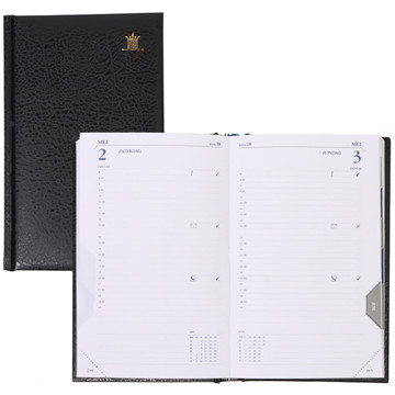 agenda Ryam Commercial 1/1 + maandtabs - zwart