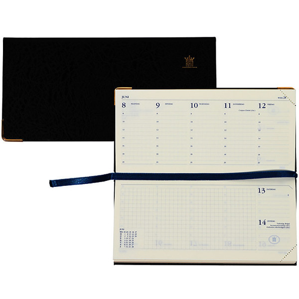 agenda Ryam Notations mundior 169x 81mm 7/2 liggend - zwart