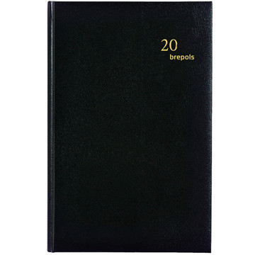 agenda Brepols Saturnus Luxe Lima kort 1/1 - zwart