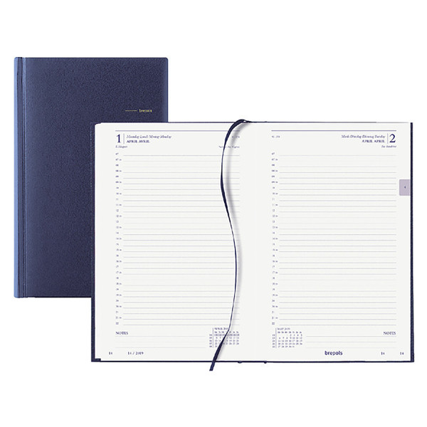 agenda Brepols Saturnus Luxe Lima 1/1 - blauw