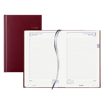 agenda Brepols Saturnus Luxe Lima kort1/1 - bordeaux