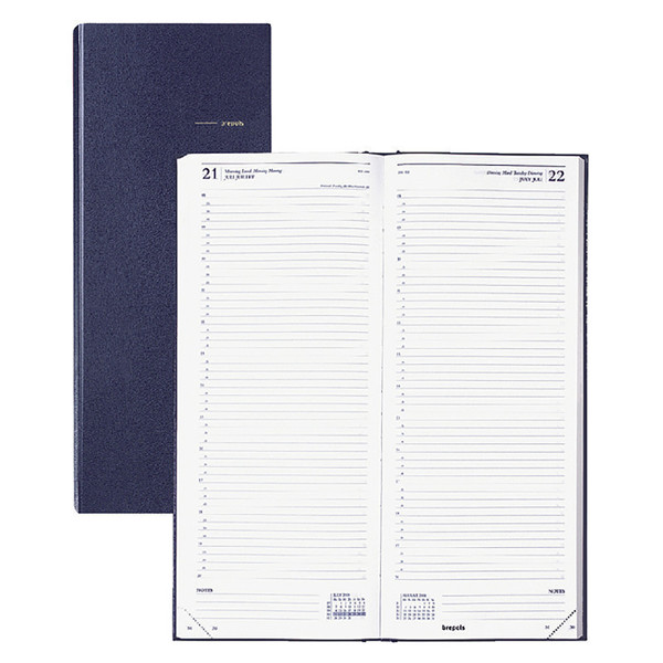 agenda Brepols Saturnus Lima  1/1 - blauw